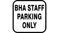 Custom aluminum sign, street sign, parking sign