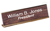 We are the #1 source for engraved plastic name plates, engraved signs,
signs, tags, wall signs, desk name plates, wall name plates
