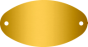 Oval brass plate
